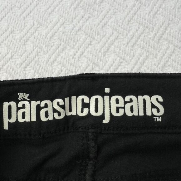 Brand New Parasuco Women's 25 Black Velvet Sofia Fit Mid Low Rise y2k Jeans - Picture 8 of 16